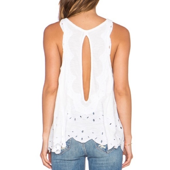 Free People Women's Light Sage Green Sleeveless Spring Summer Top Size Medium - Picture 8 of 9